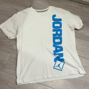 Jordan Men's Tee with Blue Vertical Logo